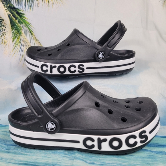Crocs' Bayaband Black Clogs Womens 9 - Picture 1 of 9